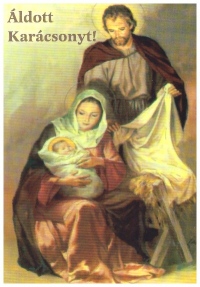 Karácsonyi képeslap, kinyitható 